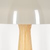 Forgek Lampada da tavolo Grigio, Aspetto del legno, 1-Luce