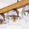 Koyoto Lampadario a sospensione, Lampada a sfera, Lampada a sospensione Écru, Nero, 4-Luci