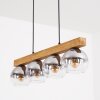 Koyoto Lampadario a sospensione, Lampada a sfera, Lampada a sospensione Écru, Nero, 4-Luci