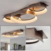 Jelok Plafoniera LED Marrone, 1-Luce