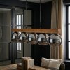 Koyoto Lampadario a sospensione, Lampada a sfera, Lampada a sospensione Écru, Nero, 5-Luci