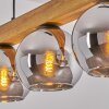 Koyoto Lampadario a sospensione, Lampada a sfera, Lampada a sospensione Écru, Nero, 5-Luci