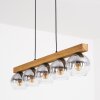 Koyoto Lampadario a sospensione, Lampada a sfera, Lampada a sospensione Écru, Nero, 5-Luci