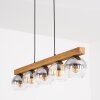 Koyoto Lampadario a sospensione, Lampada a sfera, Lampada a sospensione Écru, Nero, 5-Luci