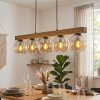 Koyoto Lampadario a sospensione, Lampada a sfera, Lampada a sospensione Écru, Nero, 5-Luci