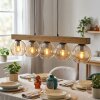 Koyoto Lampadario a sospensione, Lampada a sfera, Lampada a sospensione Écru, Nero, 5-Luci