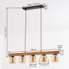 Koyoto Lampadario a sospensione, Lampada a sfera, Lampada a sospensione Écru, Nero, 5-Luci