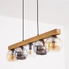 Koyoto Lampadario a sospensione, Lampada a sfera, Lampada a sospensione Écru, Nero, 5-Luci
