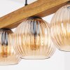 Koyoto Lampadario a sospensione, Lampada a sfera, Lampada a sospensione Écru, Nero, 5-Luci