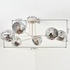 Ripoll Plafoniera, Lampada a sfera Sabbia, 6-Luci