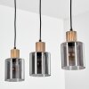 Mador Lampadario a sospensione, Lampada a sospensione Nero, 3-Luci