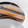 Rafon Plafoniera, Lampada a sfera Aspetto del legno, Nero, 1-Luce
