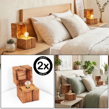 Mirala Lampada da tavolo LED Écru, 1-Luce