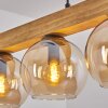 Koyoto Lampadario a sospensione, Lampada a sfera, Lampada a sospensione Écru, Nero, 4-Luci