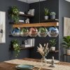 Koyoto Lampadario a sospensione, Lampada a sfera, Lampada a sospensione Écru, Nero, 5-Luci