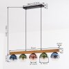 Koyoto Lampadario a sospensione, Lampada a sfera, Lampada a sospensione Écru, Nero, 5-Luci