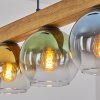 Koyoto Lampadario a sospensione, Lampada a sfera, Lampada a sospensione Écru, Nero, 5-Luci