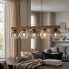 Koyoto Lampadario a sospensione, Lampada a sfera, Lampada a sospensione Écru, Nero, 5-Luci