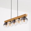 Koyoto Lampadario a sospensione, Lampada a sfera, Lampada a sospensione Écru, Nero, 5-Luci
