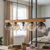 Koyoto Lampadario a sospensione, Lampada a sfera, Lampada a sospensione Écru, Nero, 5-Luci