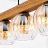 Koyoto Lampadario a sospensione, Lampada a sfera, Lampada a sospensione Écru, Nero, 5-Luci