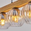 Koyoto Lampadario a sospensione, Lampada a sfera, Lampada a sospensione Écru, Nero, 5-Luci