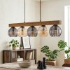 Koyoto Lampadario a sospensione, Lampada a sfera, Lampada a sospensione Écru, Nero, 5-Luci