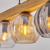 Koyoto Lampadario a sospensione, Lampada a sfera, Lampada a sospensione Écru, Nero, 5-Luci