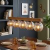 Koyoto Lampadario a sospensione, Lampada a sfera, Lampada a sospensione Écru, Nero, 5-Luci