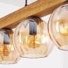 Koyoto Lampadario a sospensione, Lampada a sfera, Lampada a sospensione Écru, Nero, 5-Luci