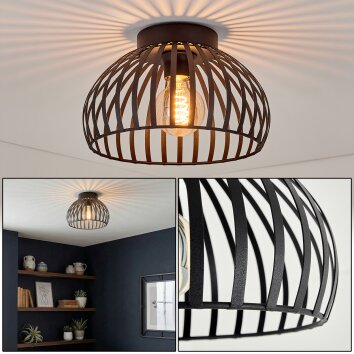 Guayo Plafoniera Nero, 1-Luce