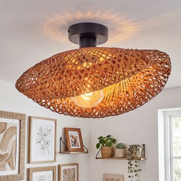 Bauro Plafoniera Nero, 1-Luce