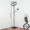 Melak Lampada da terra, Lampada da letture LED Nero, 2-Luci