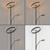 Melak Lampada da terra, Lampada da letture LED Nero, 2-Luci