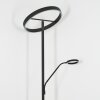 Melak Lampada da terra, Lampada da letture LED Nero, 2-Luci