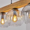 Koyoto Lampadario a sospensione, Lampada a sfera, Lampada a sospensione Écru, Nero, 5-Luci