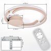 Miral Plafoniera LED Sabbia, 1-Luce, Telecomando