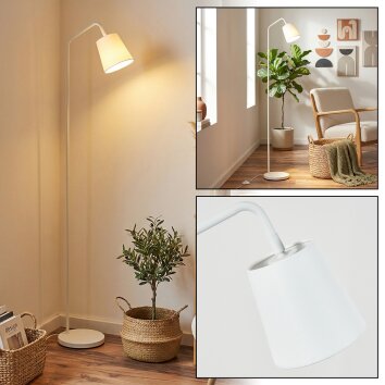 Talor Lampada da terra Bianco, 1-Luce