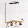 Ripoll Lampadario a sospensione, Lampada a sfera, Lampada a sospensione Écru, Nero, 4-Luci