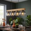 Koyoto Lampadario a sospensione, Lampada a sfera, Lampada a sospensione Écru, Nero, 4-Luci