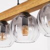 Koyoto Lampadario a sospensione, Lampada a sfera, Lampada a sospensione Écru, Nero, 4-Luci