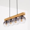 Koyoto Lampadario a sospensione, Lampada a sfera, Lampada a sospensione Écru, Nero, 4-Luci