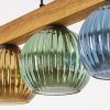 Koyoto Lampadario a sospensione, Lampada a sfera, Lampada a sospensione Écru, Nero, 5-Luci