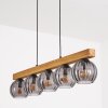 Koyoto Lampadario a sospensione, Lampada a sfera, Lampada a sospensione Écru, Nero, 5-Luci