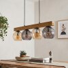 Koyoto Lampadario a sospensione, Lampada a sfera, Lampada a sospensione Écru, Nero, 4-Luci