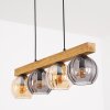 Koyoto Lampadario a sospensione, Lampada a sfera, Lampada a sospensione Écru, Nero, 4-Luci