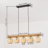 Basto Lampadario a sospensione, Lampada a sfera, Lampada a sospensione Écru, Nero, 5-Luci