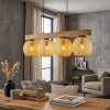 Basto Lampadario a sospensione, Lampada a sfera, Lampada a sospensione Écru, Nero, 4-Luci