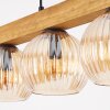 Koyoto Lampadario a sospensione, Lampada a sfera, Lampada a sospensione Écru, Nero, 4-Luci