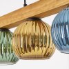 Koyoto Lampadario a sospensione, Lampada a sfera, Lampada a sospensione Écru, Nero, 4-Luci